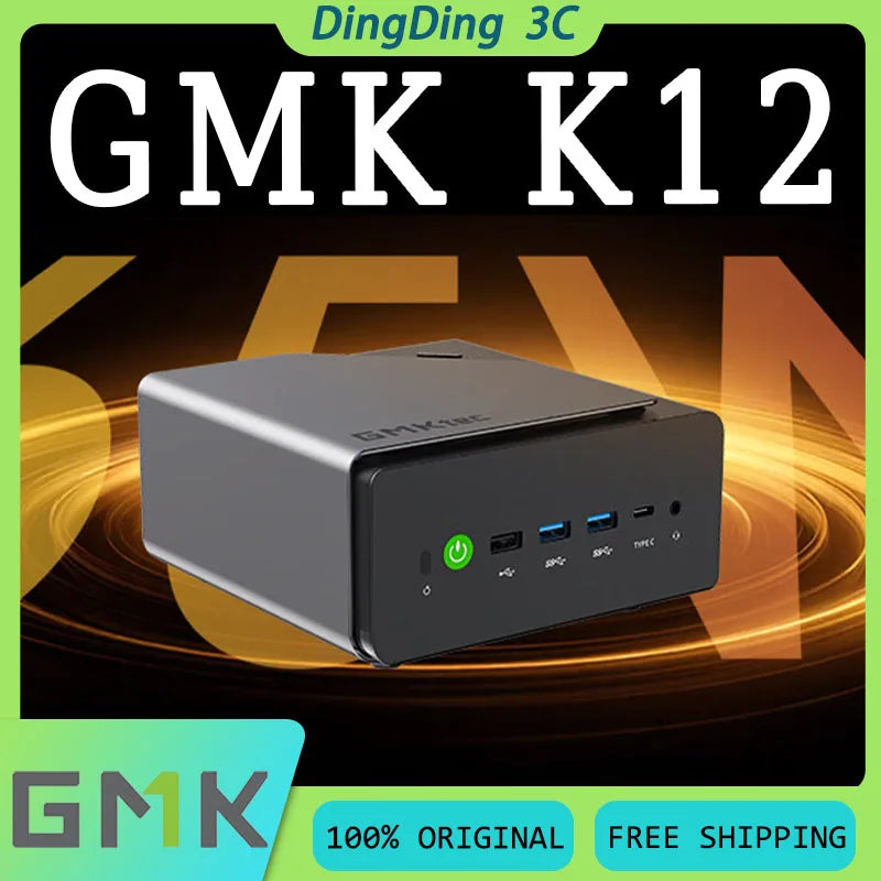 GMK K12 Mini-Host AMD Ryzen 7 H 255 8-Kern 16-Thread Omnipotenter 65W Hochleistungs-Silent-Desktop-Computer Mini-Host Custom