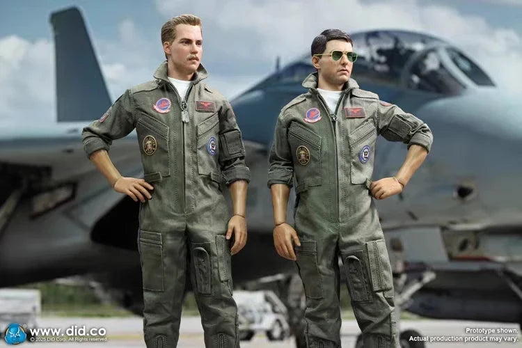 In Stock DID MA80182 US F14 Pilot - Tom and Nick 1/6 Action Figure 12inch Full Set Model Toys Collection
