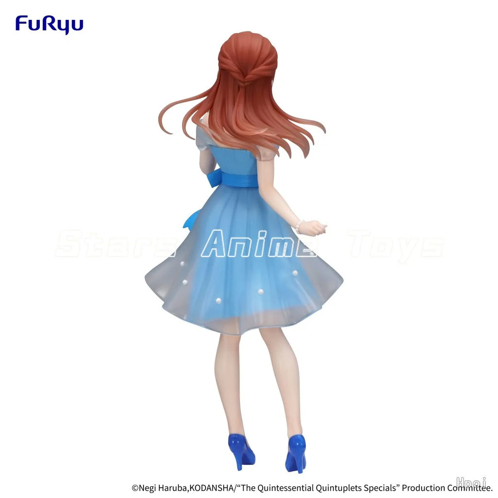 Original FuRyu Trio Try IT Figure The Quintessential Quintuplets Nakano Miku Soft Color Anime Handmade Model Collection Toy