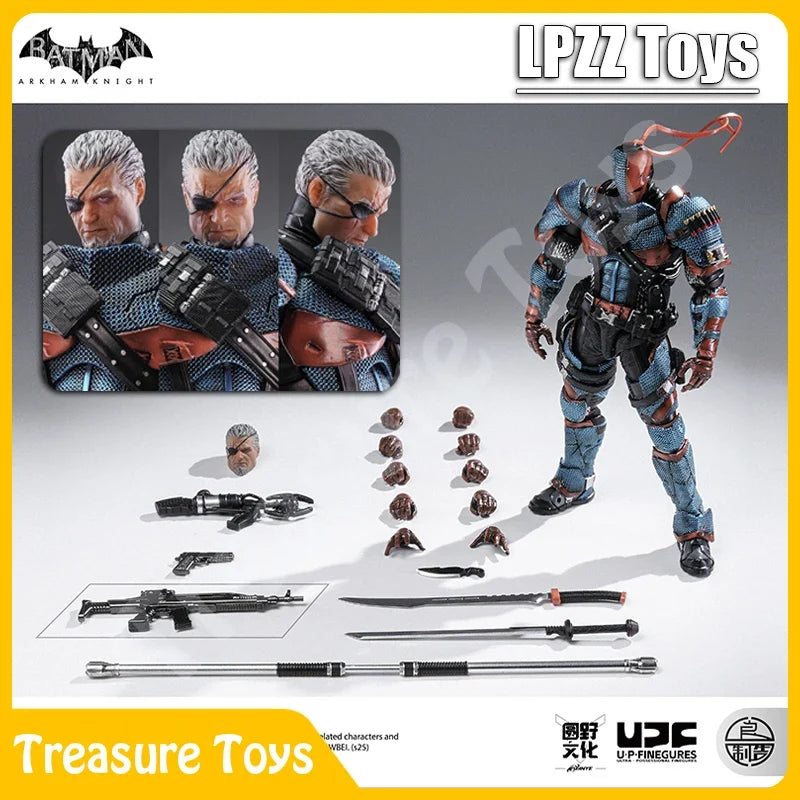 LPZZ ROUNO CUEURE DC002 1/12 Deathstroke Arkham Knight Finished Module Movable Batman Model 6-inches Action Anime Figure Toys