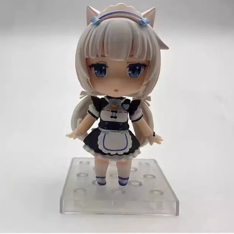 Chibi Figure Nekopara Vanilla Chocola - Exchangeable Face Desktop Decor Anime Collectible Gift for Boys