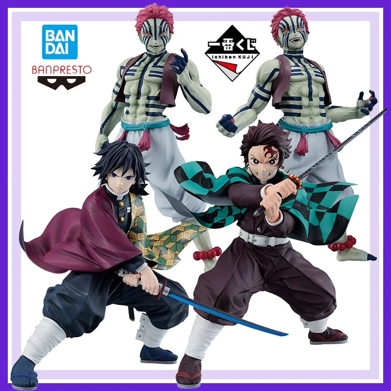 Genuine Brand New and Unopened Bandai Banpresto Blade of Demon Destruction Ichiban Kuji Tomioka Giyuu Kamado Tanjirou Akaza Toy