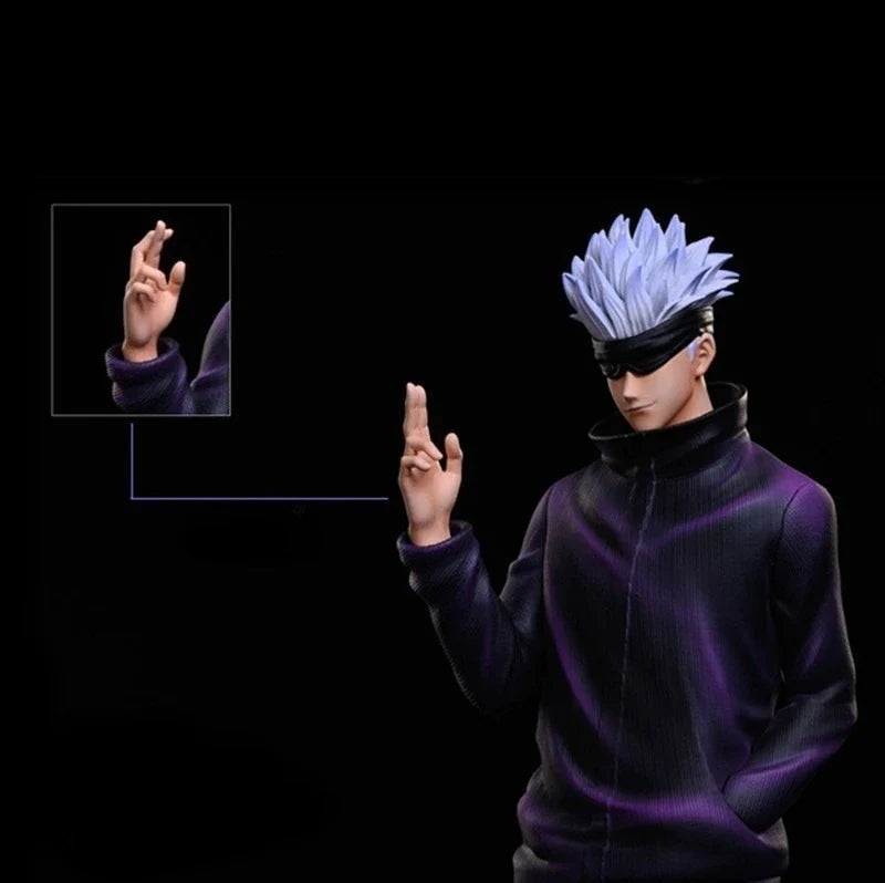 30cm New Jujutsu Kaisen Anime Figure Gojo Satoru Peripheral PVC Model Statue Desktop Decoration Ornaments Birthday Gifts Toys