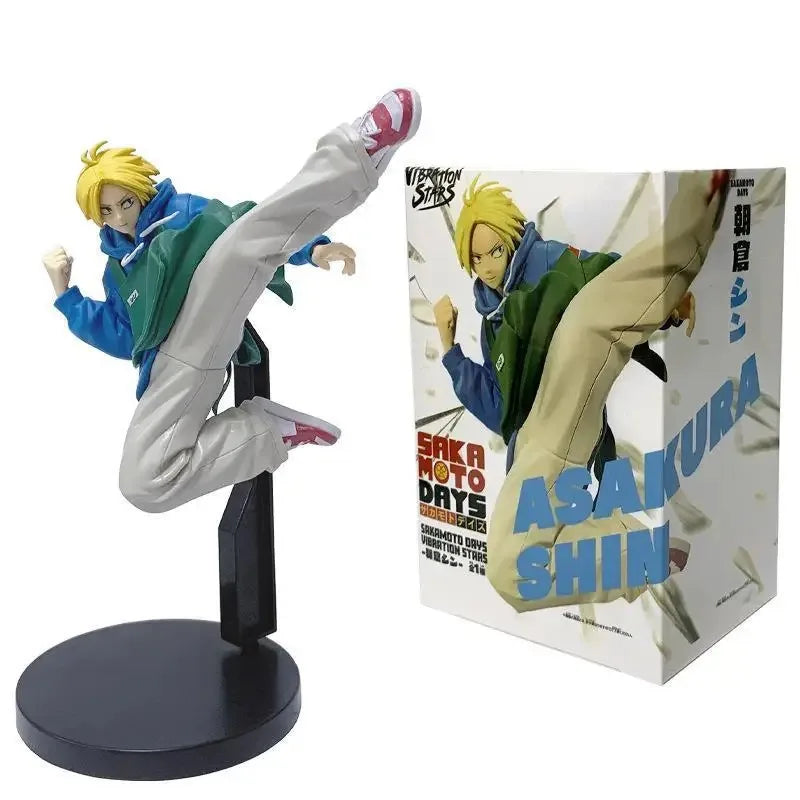 21-23CM Anime SAKAMOTO DAYS Figure Toys Taro Sakamoto Shin Asakura Action Figural Dolls PVC Model Desk Ornaments Birthday Gifts