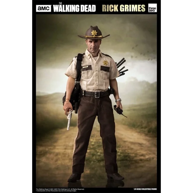 Threezero 1/6 3Z01450W0 The Walking Dead Rick Grimes Action Figure Model Toys Fan Collection Scene Decoration Gift