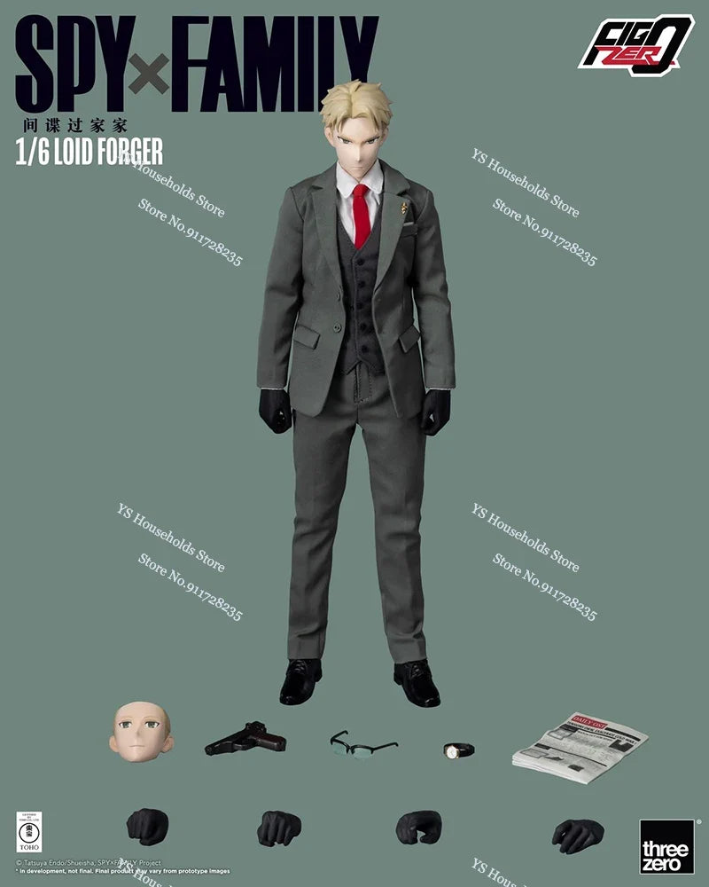 Threezero 3Z05040M0 1/6 Lord Forger Movable Boy Action Figure Anime SpyXFamily Role Delicate Mini 12" Full Set Soldier Figurine