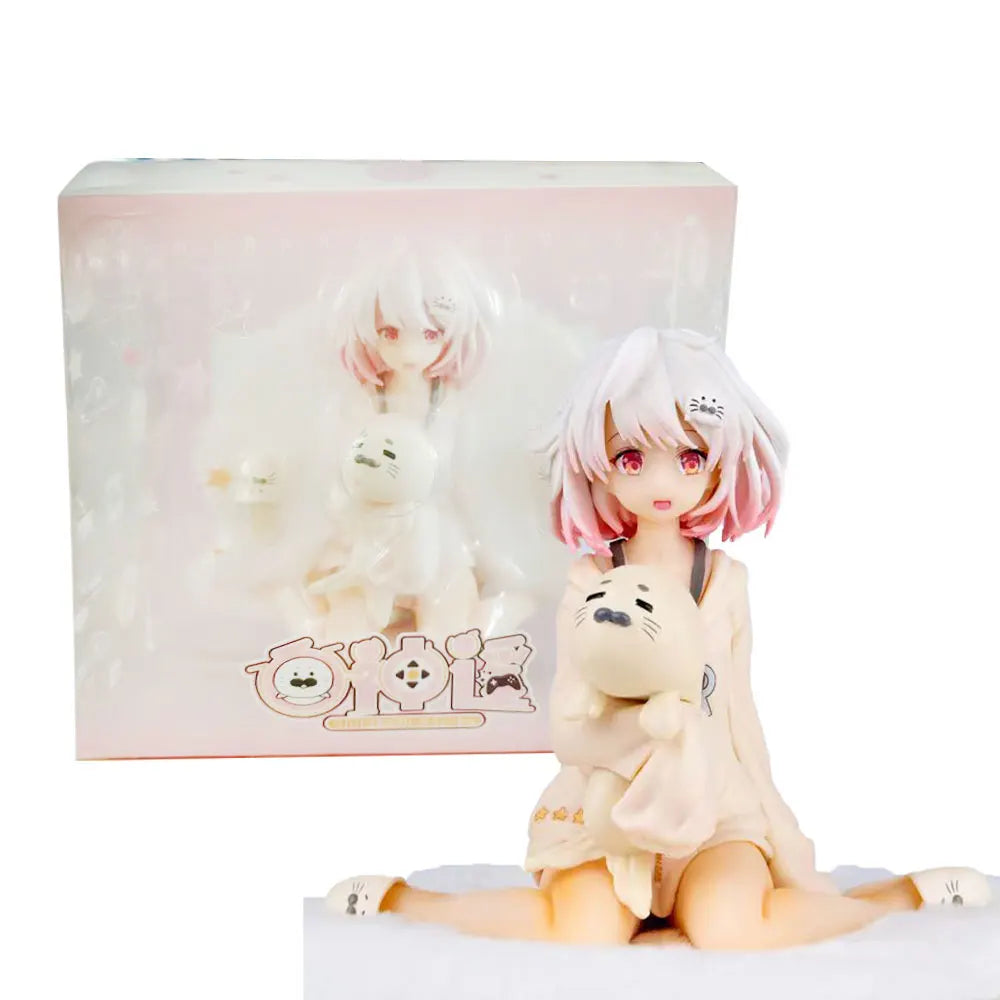 13CM Anime Virtual Anker Figur Haruka Kniend Animationsmodell Spielzeug Geschenk Sammlerstück Dekoration Ornamente PVC