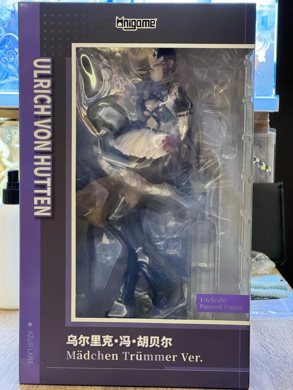Original AniGame Azur Lane Ulrich Von Hutten Madchen Trummer 1/6 Scale Figure Toy Model Collection Gift