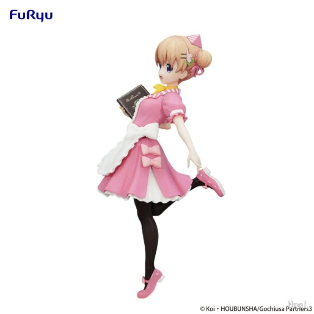 In Stock FuRyu Original Genuine Is The Order A Rabbit BLOOM Trio-Try-iT Figure Hoto Kokoa Cocoa American Diner 18cm Model Toys