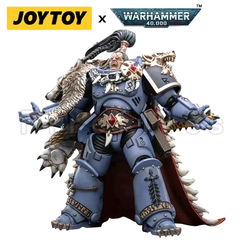 1/18 JOYTOY Action Figure 40K Space Wolves Ragnar Blackmane Re-issue Version Anime Model Toy