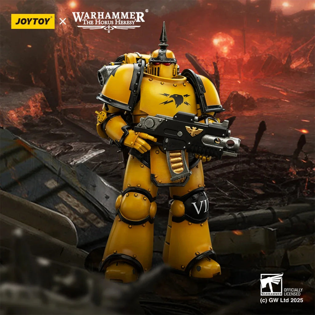 【In Stock】Warhammer 1/18 Action Figure The Horus Heresy Imperial Fists MK Ill Tactical Legionary Model Toys