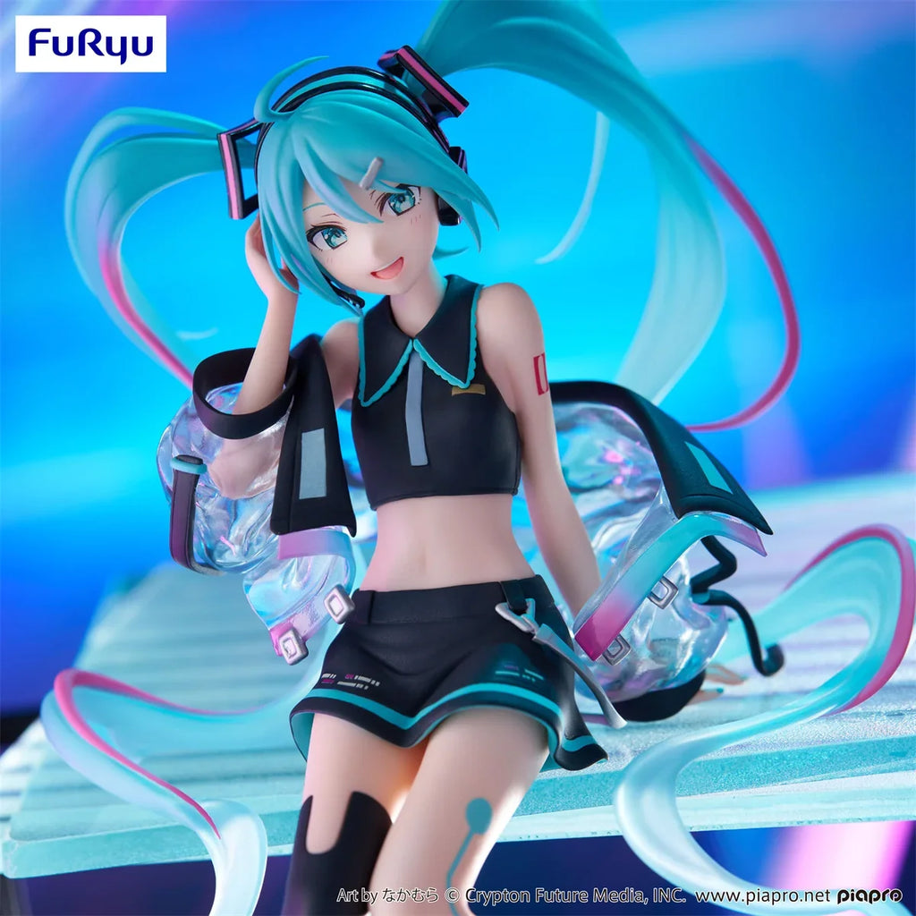 In Stock FuRyu Noodle Stopper Hatsune Miku -Neon Cyber Ver.- PVC 16CM Anime Action Figures Model Collection Toy