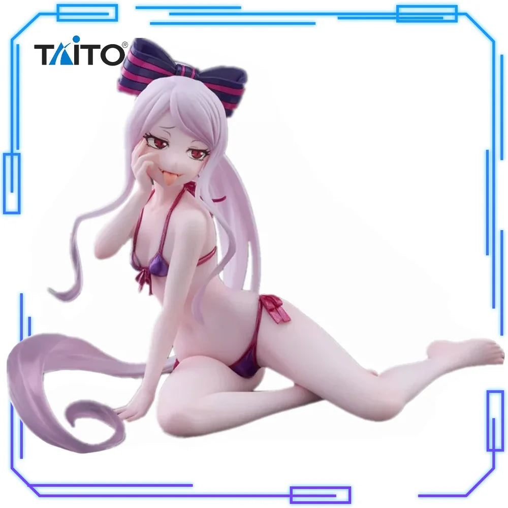 In Stock Taito Original Genuine Anime OVERLORD Desktop Cute Shalltear Bloodfallen Swimsuit Ver 13cm Collection Model Toy Figures