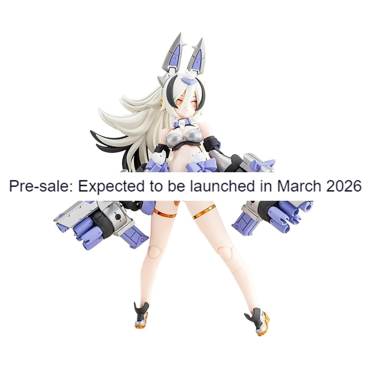 Original Genuine Kotobukiya Model Kits Megami Device PUNI☆MOFU Gin Lang 1/1 H=160mm Assembly Model Action Cute Toy Mecha Girl