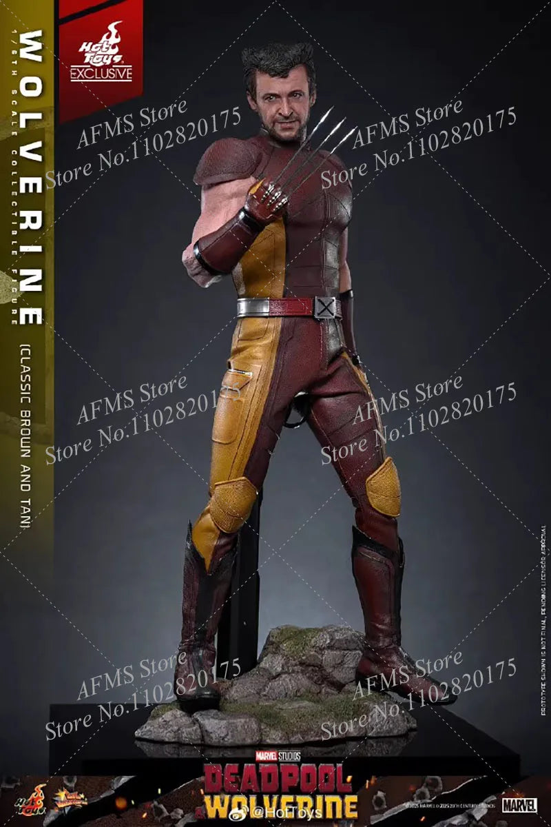 HOTTOYS MMS831 1/6 Scale Collectible Figure Deadpool Wolverine Classic Brown And Tan Warrior 12Inch Men Soldier Action Figure Mo