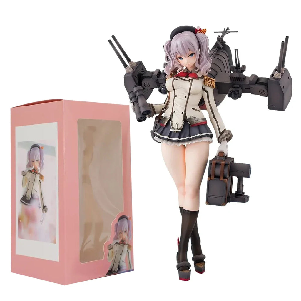 24CM Kantai Collection Figure Kan Colle Kashima Hibiki Azur Lane Anime Girl PVC Action Figure Toy Game Statue Model Doll