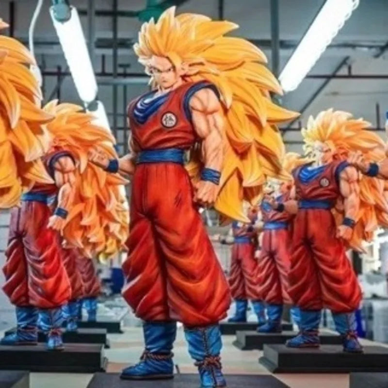 JT Studio 2% 1/4 Goku 54cm Dragon Ball Anime Figures Super DBZ Dragonball Saiyan 3 SSJ3 Action Figure Statue Collectible Toy
