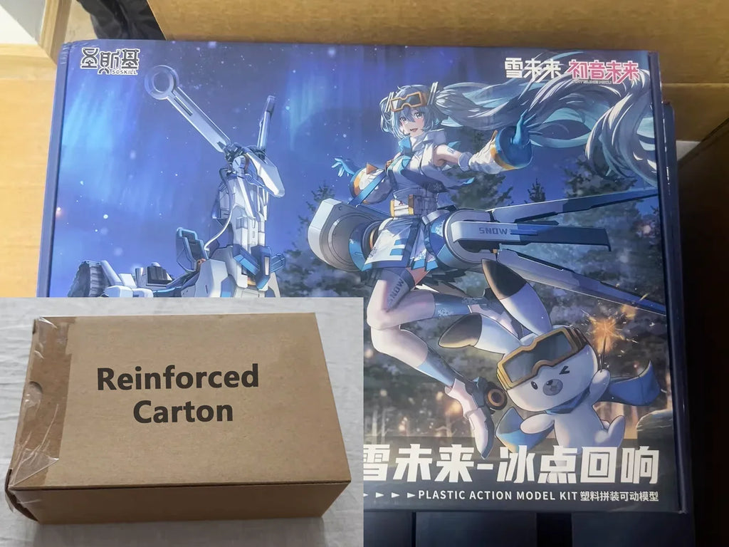 In Stock Originate YOLOPARK SOSKILL HATSUNE MIKU SNOW MIKU Assembling Movability Mooel Toys PLASTIC ACTION MODEL KIT Snowmobile
