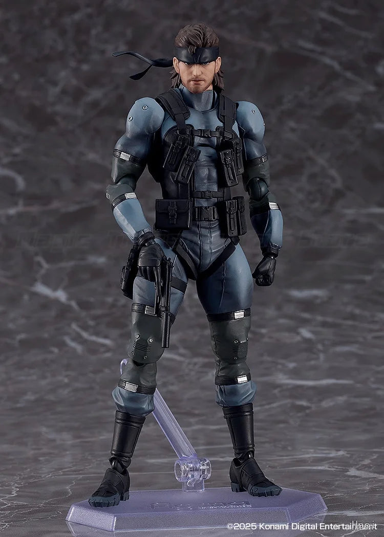 【In stock】original Max Factory GSC Figma 645 Metal Gear Solid 2 Sons of Liberty Solid Snake Anime Figure Toys Gifts