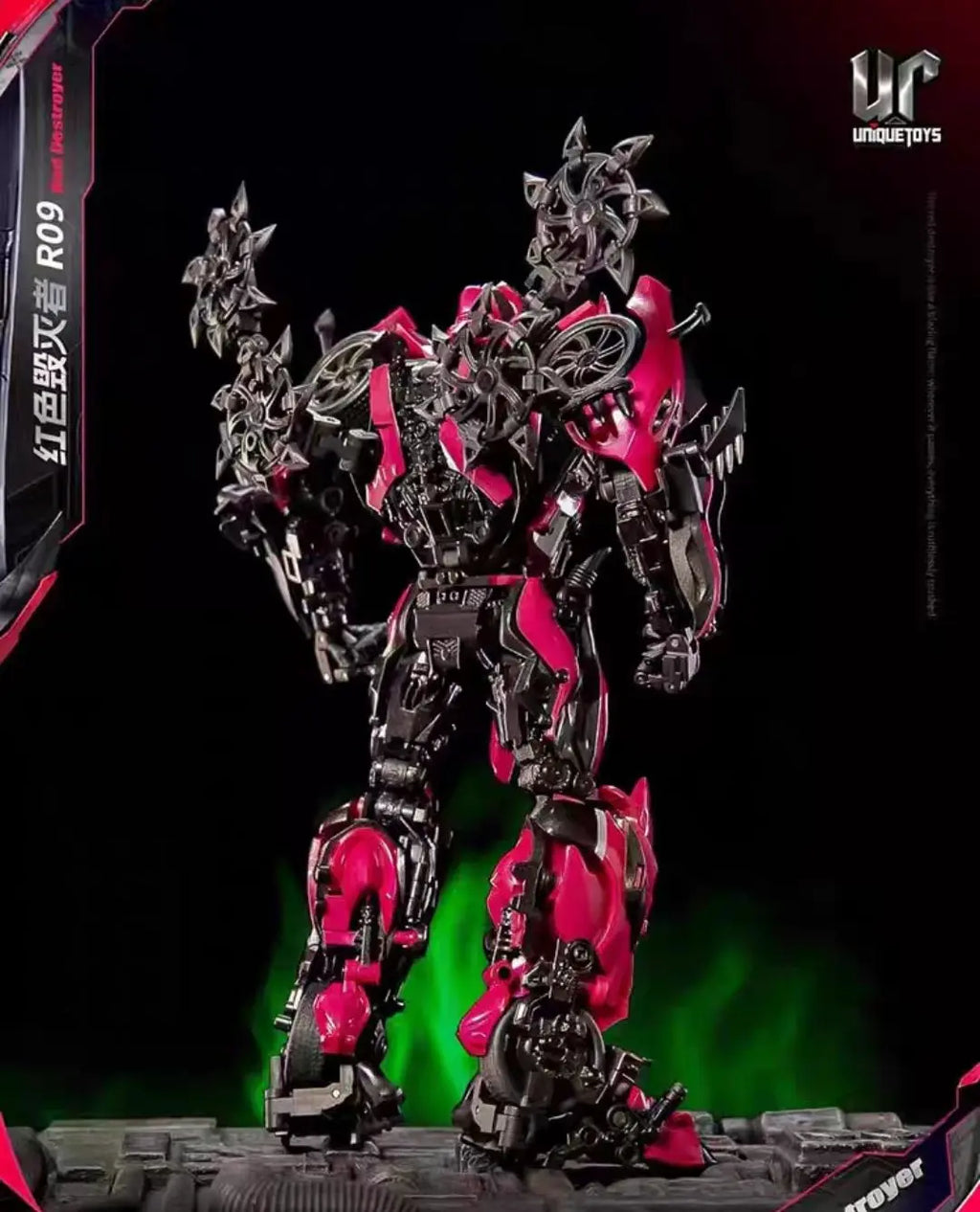 In Stock UT RO9 Stinger Red Destroyer Pagani Sports Car Transforming Toy Action Model Collectible Gift