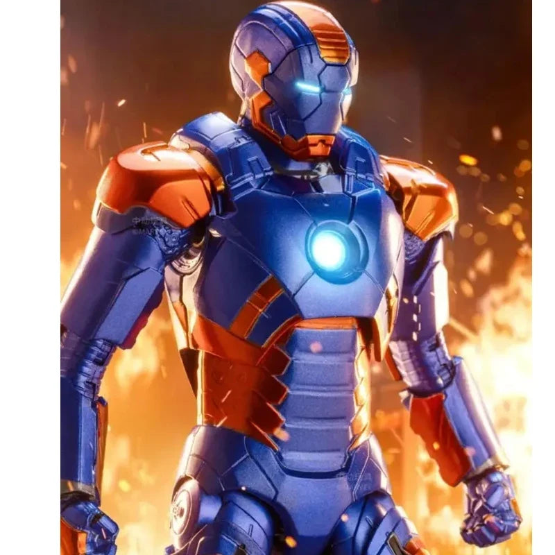 Marvel Original Zd Toys 1/10 Ratio 18cm The Avengers Iron Man Mrak 27 Mrak 14 Mark 11 Action Figure Garage Kit Toys Boy'S Gifts
