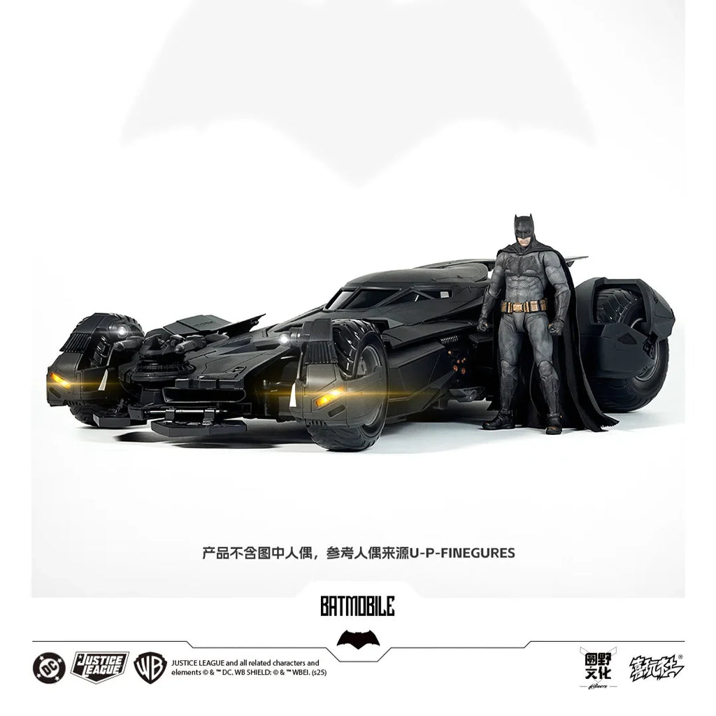 Hot XWS Batmobile Assembly Model DC Justice League BVS Batman Action Figure 1/12 Big Ben Batman Statue Collection Kid Toy