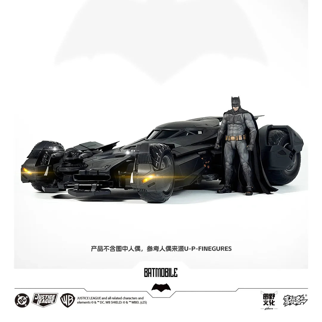Hot XWS Batmobile Assembly Model DC Justice League BVS Batman Action Figure 1/12 Big Ben Batman Statue Collection Kid Toy