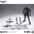 Hot Lpzz Rouno Cueure Dc002 1/12 Deathstroke Arkham Knight Finished Module Movable Batman Model Action Figure Collectible Toy Gi