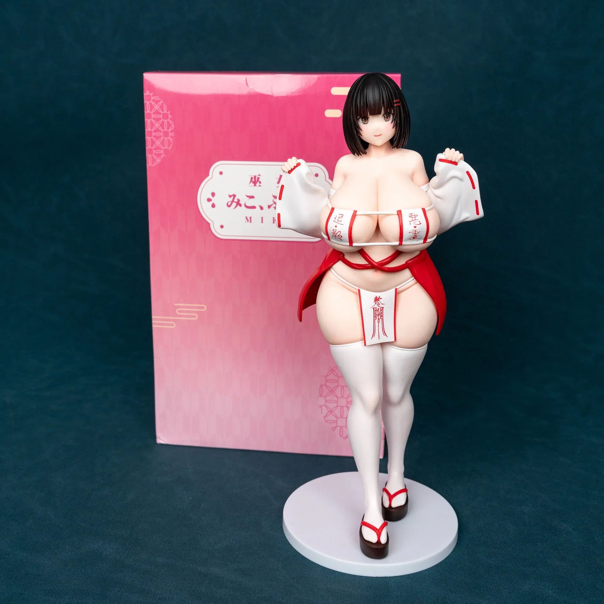 27cm KK Witch MIKO Plentiful Beautiful Girl GK Statue Anime Handmade Action Figures Desktop Case Decoration Ornament Gift