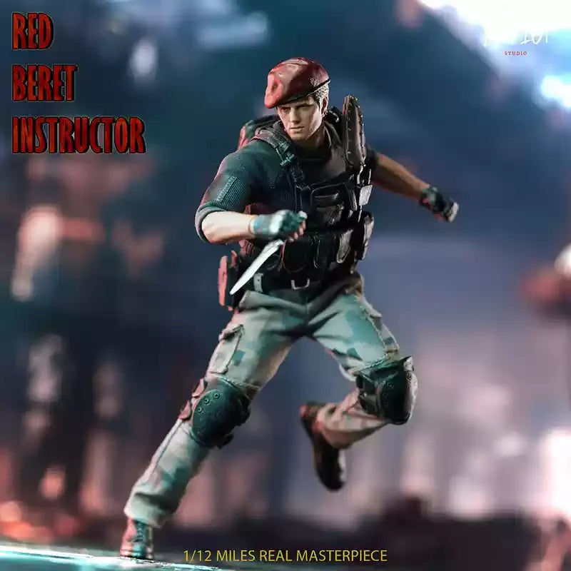 Auf Lager 1/12 Echte Patriot Studio Resident Evil Polizisten Jack Clausa Motten Zombie Actionfiguren Sammlung Fan Geschenk