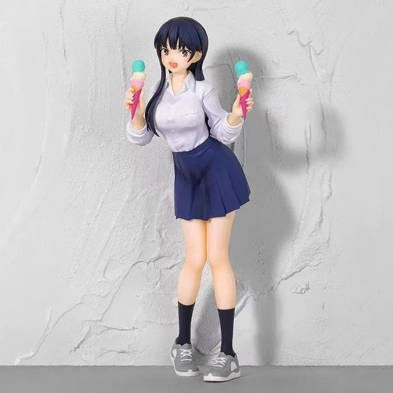 My Dangerous Things in Mind Yamada Anna with Ice Cream 18cm Standing Pose Anime Figure Statue PC Case Decoration Gift