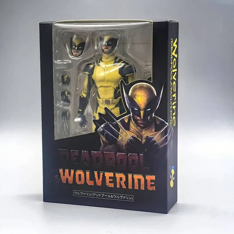 Shf Deadpool & Wolverine Action figures PVC Movable Collection X-Men Figure Figurine Movie Model Doll Kids Toys Gift