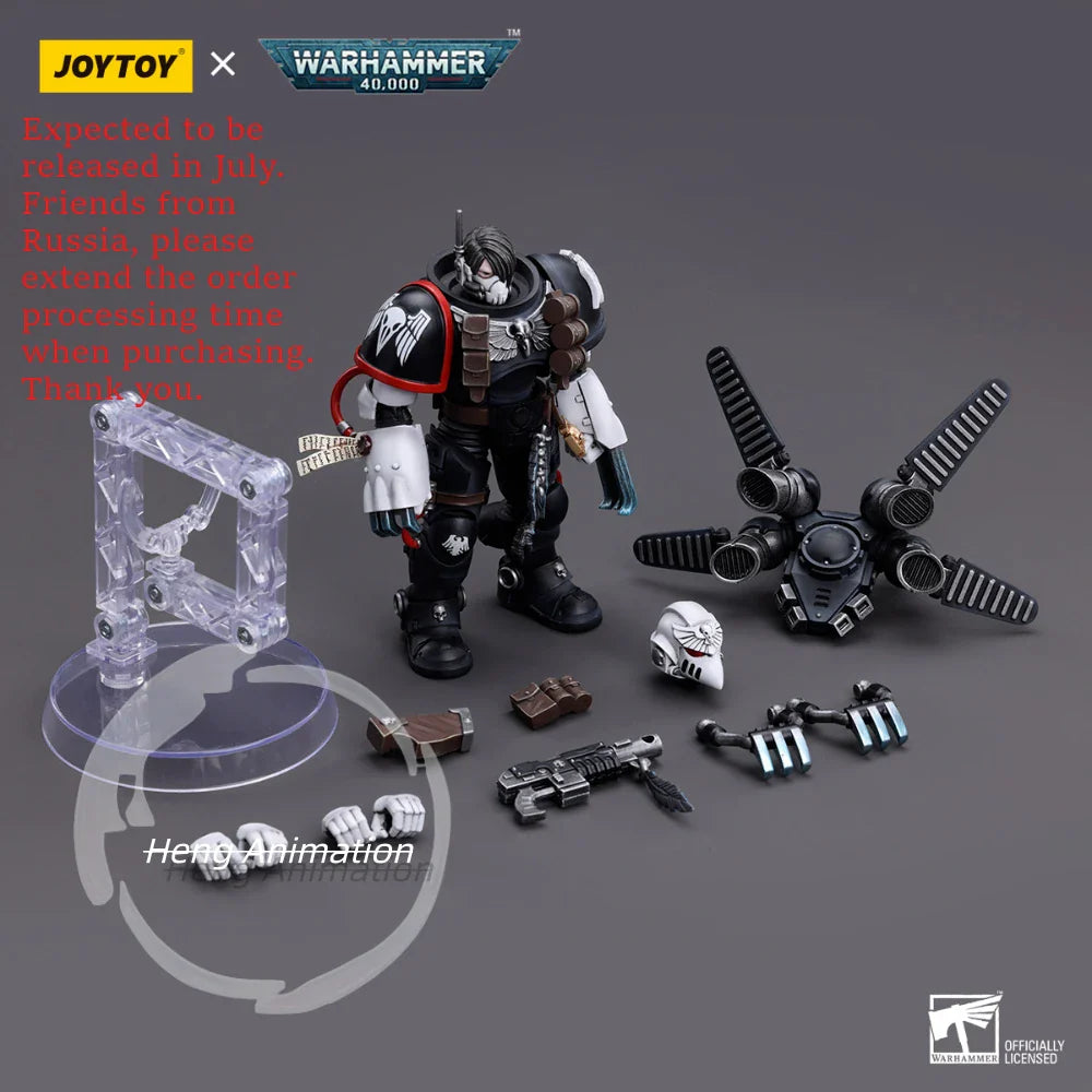 JOYTOY Dark Source Warhammer 40K 1/18 Raven Guard Chapter Master Actionfigur Modell Sammlerstück