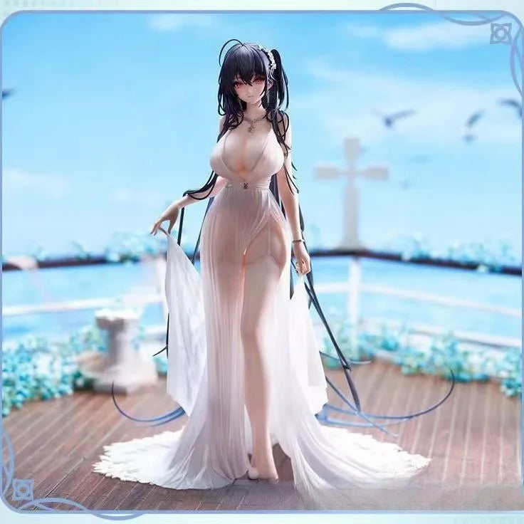 Azur Lane Taihou Figure White Dress Anime Busty Girl PVC Statue 30CM Collectible Model Desk Decor For Anime Fans