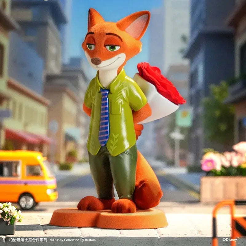 New Original Zootopia Flower Series Blind Box Trend Play Merchandise Judy Hopps Model Nick Wilde Figures Mystery Box Gift Toy
