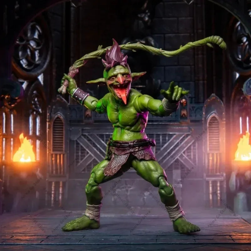 HOPDO TOYS 14cm Goblin Actionfigur Irokesenschnitt 1/12 Maßstab Anime Modell Spielzeugpuppe Geschenk Sammlerstücke Geschenk