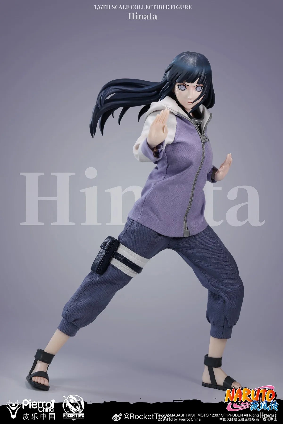 【Original】RocketToys ROC-006 NARUTO Shippuden Hinata 1/6 Action Figure Model Toy