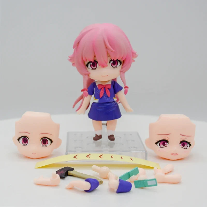17cm Pop Up Parade Future Diary Yuno Gasai Anime Girl Figure Mirai Nikki Gasai Yuno Action Figure Collection Model Doll Toy Gift
