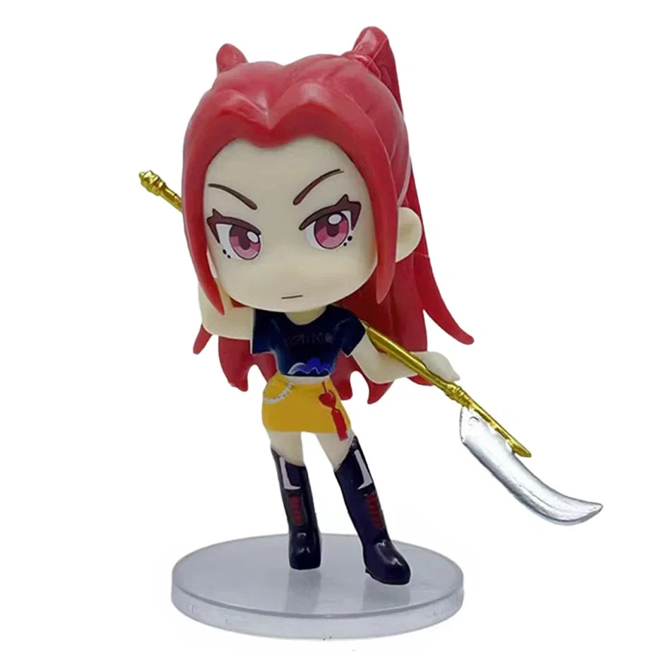 New Q Version Kpop Demon Hunters Figure Toy Cartoon Rumi/Mira/Zoey Action Figure PVC Desktop Decoration Model Doll Toy Fans Gift