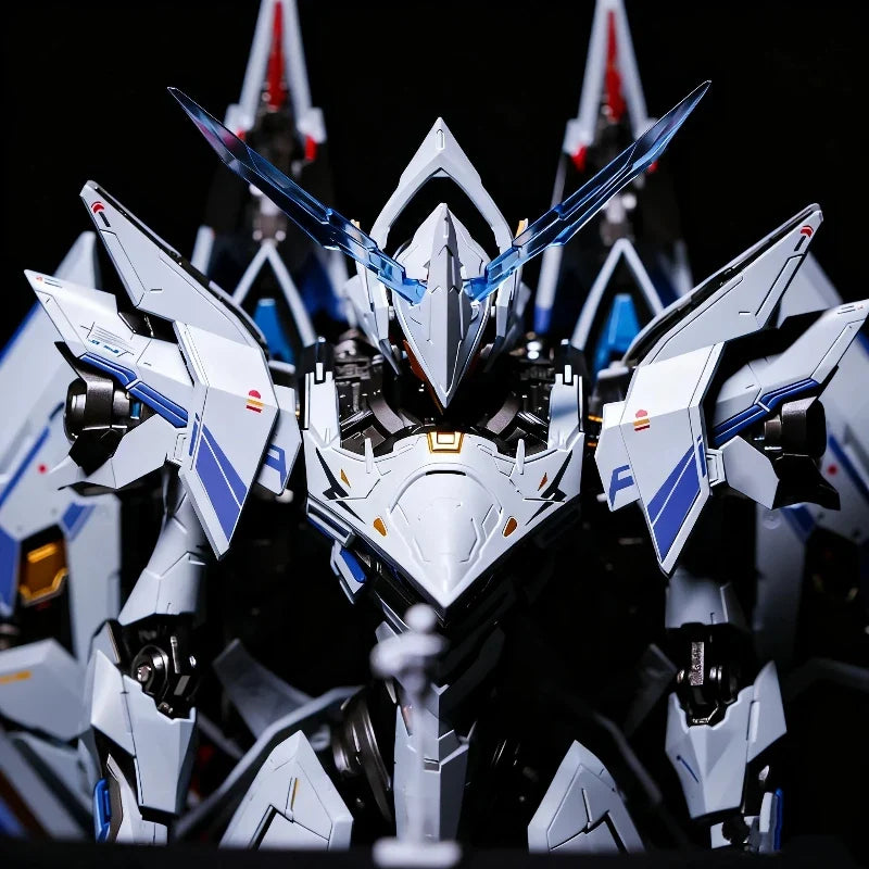MOSHOU Mecha Break 1/64 UBP-R02T Falcon Full Metal Action Figures Transforming Mecha Model Toy With Base Desktop Decor Boy Gift