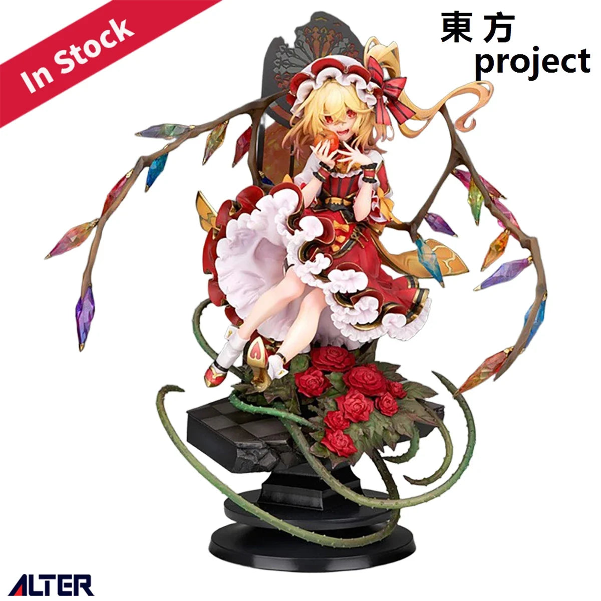 Original Genuine Alter Prepainted Touhou Project Flandre Scarlet 1/8 H=250mm Game Character Model Figure Decoration Collection