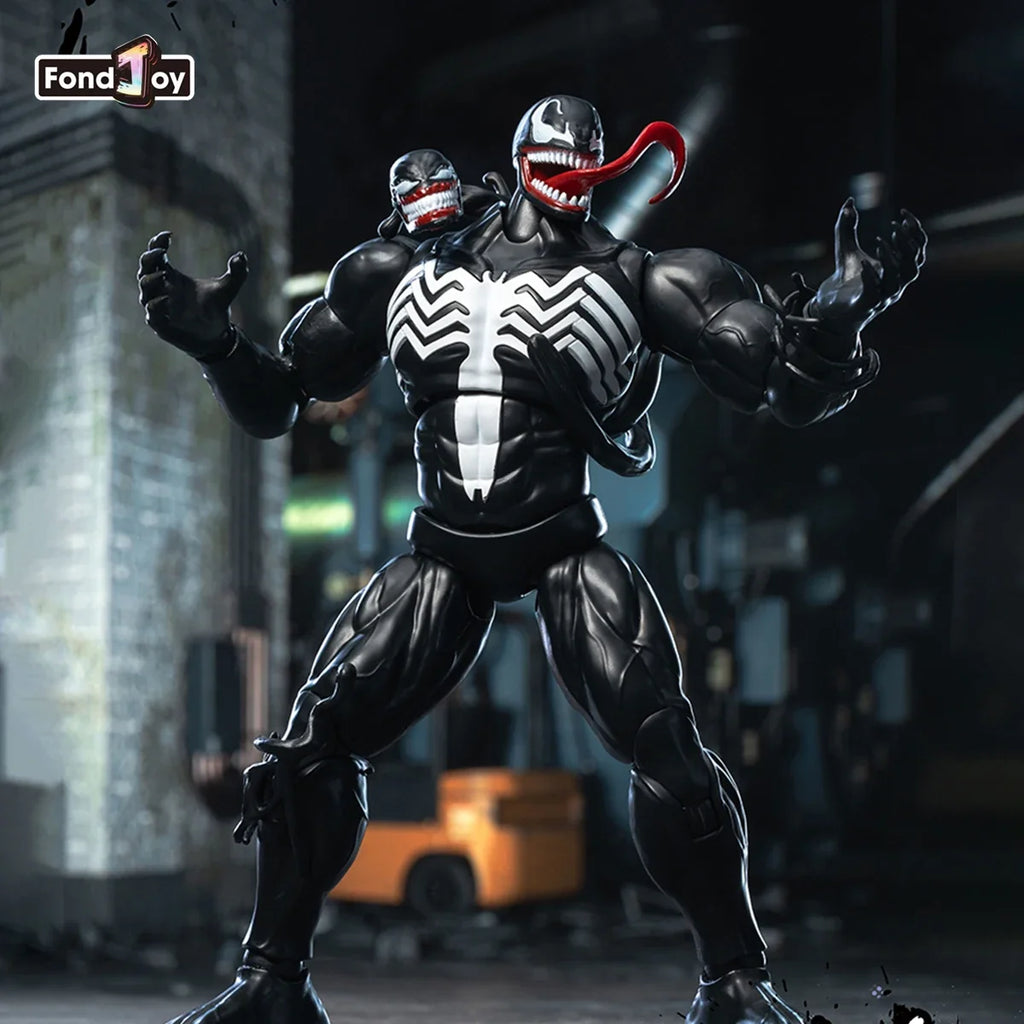 FondJoy Marvel Venom Action Figure 1/12 Venom Plastic Model Kit Anime Figurine Collection Model Statue Toys