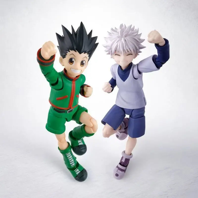 In Stock Bandai Shf Hunter X Hunter Gon Super Action Figure Finished Model Kit Anime Full Action Toy Gift For Kids