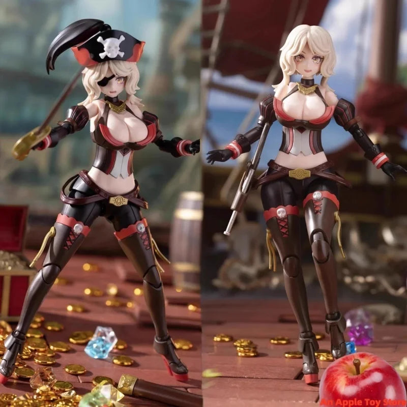 Border Model Queen Anne Pirate Mega Sexy Captain Guochuang Mecha Assembly Model Ornament Toy Collection Gift