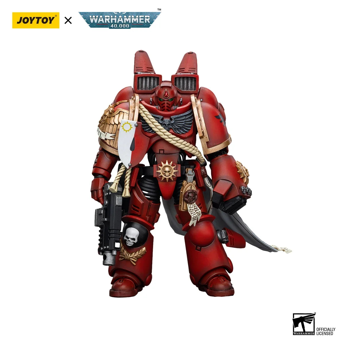 JOYTOY Warhammer 40,000 1/18 Action Figures Blood Angels  Captain With Jump Pack Anime Military Model