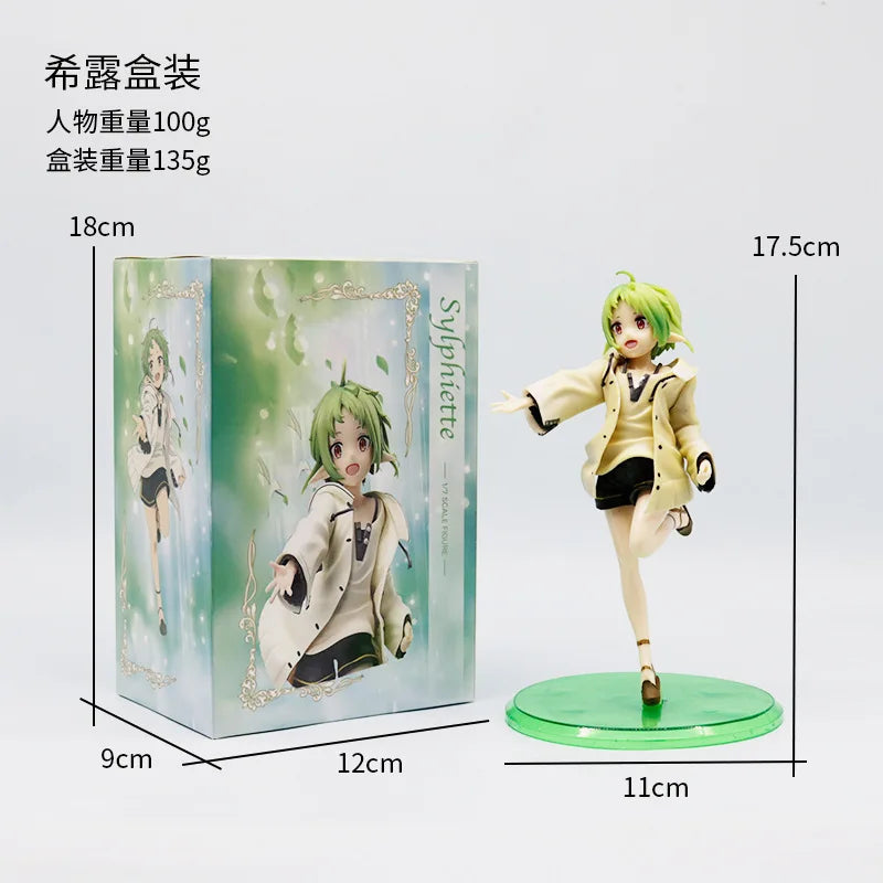 17CM Anime Mushoku Tensei Isekai Ittara Honki Dasu Sylphiette Figure 1/7 Standing Model Toy Doll Aciton Figure PVC