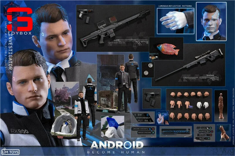 2023 Q4 LIMTOYS LIM009 1/6 Android RK800 RK900 Double Figures Set 12'' Male Soldier Action Dolls Model for Collection