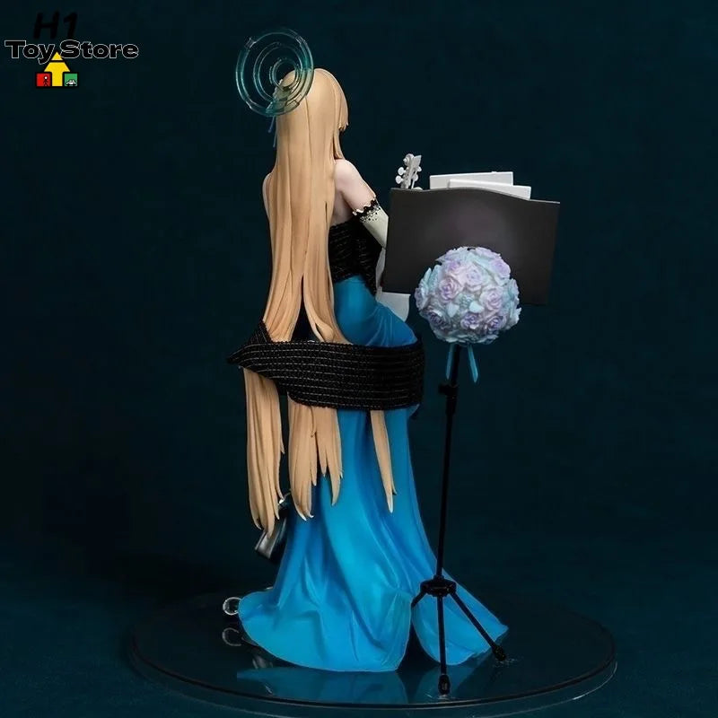 Blue Archive Ichinose Asuna Formal Dress GK Figure Anime Beautiful Girl Violin Statue 2D Collectible Desktop Decorative Ornament