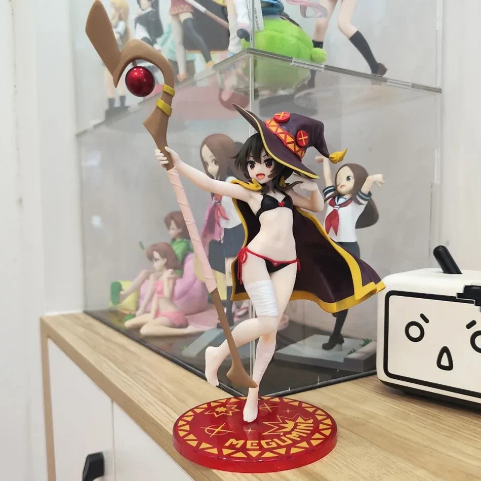 2025 New Anime God's Blessing on This Wonderful World 18cm Megumin Action Figure Cute Figurine Decor Statue Dolls