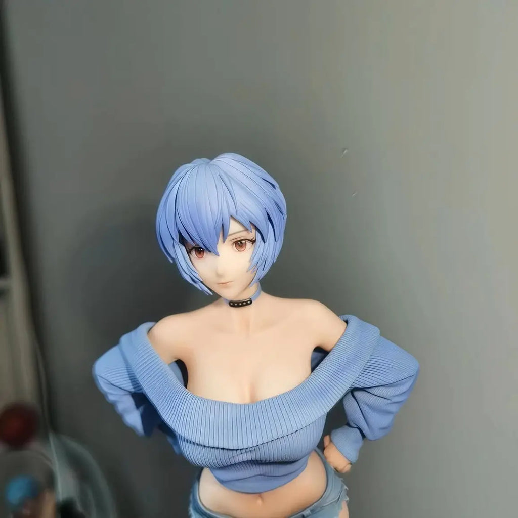 30CM NEON GENESIS EVANGELION Ayanami Rei Ver Girl Figure hard pvc toy Game Statue Adult Collection Anime Action Model Doll Gift